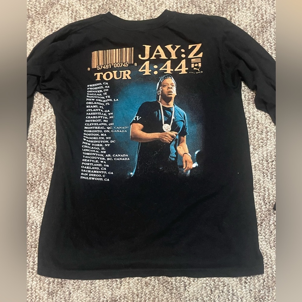 Jay Z long sleeve concert tshirt